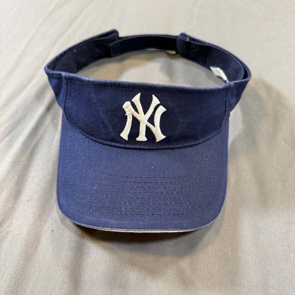 New York Yankees Navy Blue Visor Adjustable Hat Verizon Wireless Promo